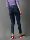 Women's Navy Blue Solid Skinny Fit Denim Jeans-GZ-5287-Navyblue