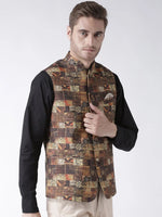 Hangup Men Standard Printed Men's Indian Wear-28APrintedNehru