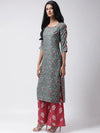 Hangup Women Standard Printed Indian Ethnic Set-W3_2PcKurtaSet