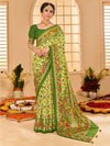 Saree Mall Women's Tussar  Light Green Printed Designer Saree With Blouse Piece-KESAR1002