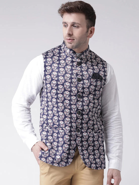 Hangup Men Standard Printed Men's Indian Wear-71APrintedNehru