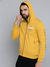 Men Yellow Solid Sweatshirt-OD-6039-Yellow