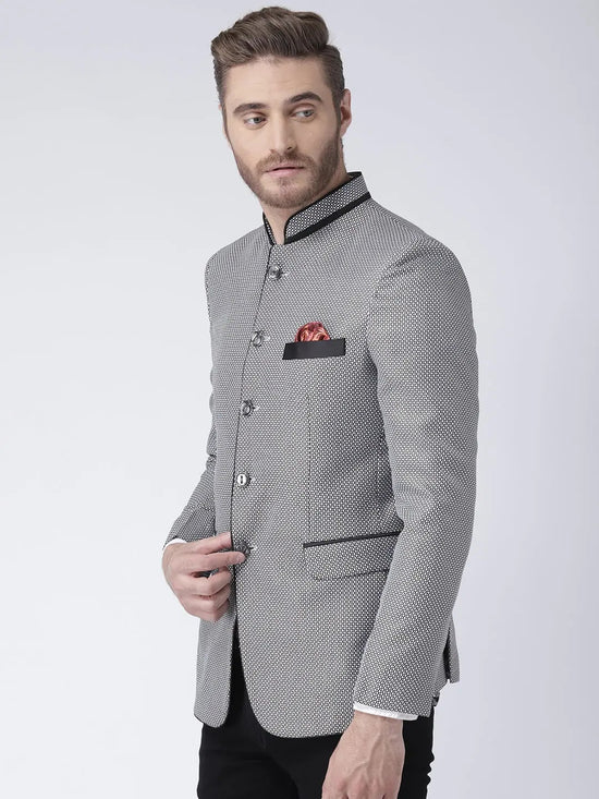 Hangup Men Standard Printed Men Formalwear-F6_5B_Blazer