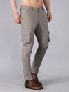 Solid Cargo Pants with 6 pockets-Grey-HC3019-30