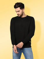 Rigo Neck Stitch Detail Basic Fleece Sweatshirt-SW10201091-3XL