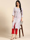 Women's Multi Striped Straight Kurta-SKC-3350-2-Multi