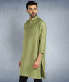 Hangup Men Standard Solid Men's Indian Wear-ST07932_Olv_RubyLKurta