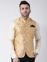 Hangup Men Standard Solid Men's Indian Wear-132AJacquardNehru