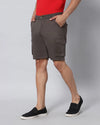 Solid Stretchable Shorts with 6 pockets-Grey-HCS6015-30