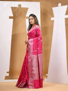 Pink Silk Banarasi Saree With Zari Woven Designs-MA53BSL44830041