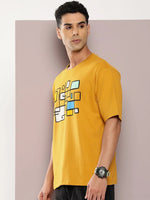 Dillinger Mustard Graphic Oversized T-shirt-DLMOV290AWD-S