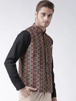 Hangup Men Standard Printed Men's Indian Wear-27APrintedNehru