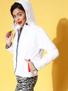 Women Solid Standard White Jacket