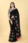 Blooming Garden Drape Saree-SZ-ANIKA-BL-1403