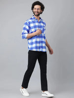 Hangup Men Standard Checkered Shirts-8006_Print_Shirt