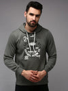 Men Green Solid Sweatshirt-OTSS-27-Olive