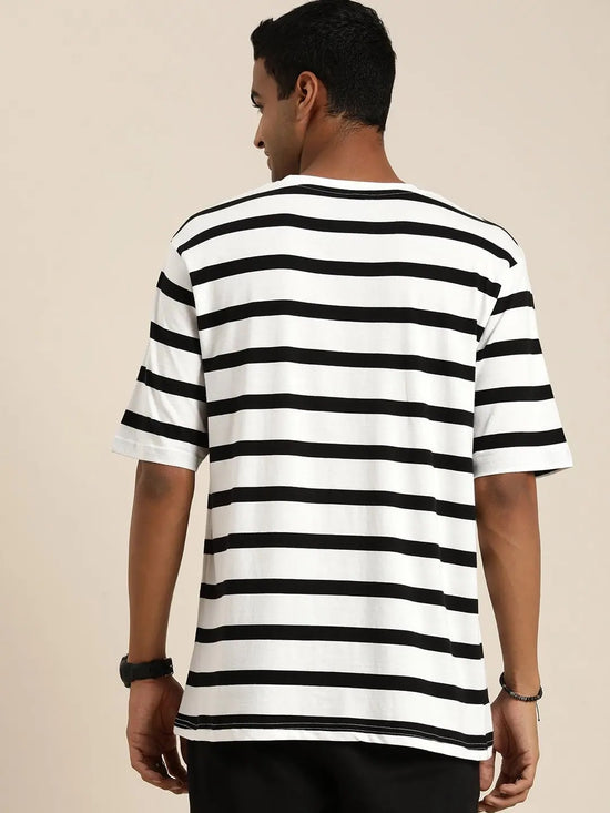 Dillinger Multicoloured Striped Oversized T-Shirt-DLMOV198STR21-S