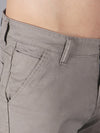 Solid Cargo Pants with 6 pockets-Grey-HC3019-30