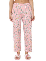 Smarty Pants Women's Cotton Pastel Peach Floral Print Night Suit-SMNSP-814C-S