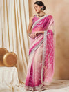 Saree Mall Women's Net Pink Embellished Designer Saree With Blouse Piece-SRENIK1971D