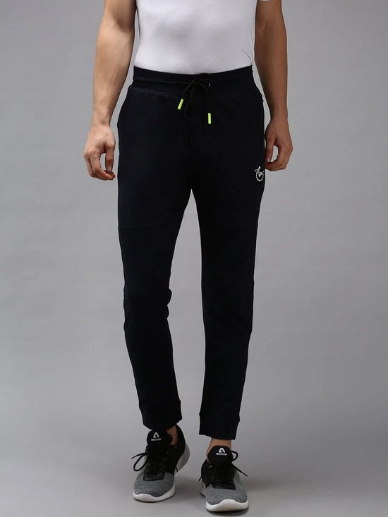 Men Navy Blue Solid Track Pant-TP-1113-Navyblue