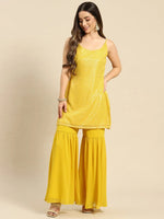 Sharara with kurta in Yellow