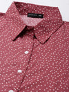 Women Mauve Polka Dots Shirt Dress-AE-15992-Mauve