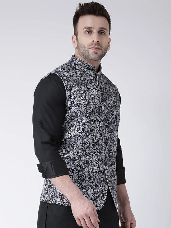 Hangup Men Standard Printed Men's Indian Wear-118APrintedNehru