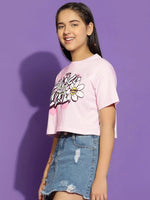 Lil Tomatoes Girls Cotton Crop Top-GGT-S24-1481_PINK_28