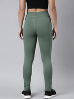 Women Solid Slim Fit Green Track Pant-AF-1894-Green