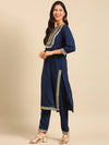 Women's Teal Solid Kurta Set-RF-1870-Teal