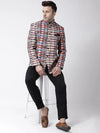 Hangup Men Standard Printed Men Formalwear-D128_5Button_Blazer