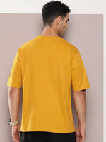 Dillinger Mustard Graphic Oversized T-shirt-DLMOV290AWD-S