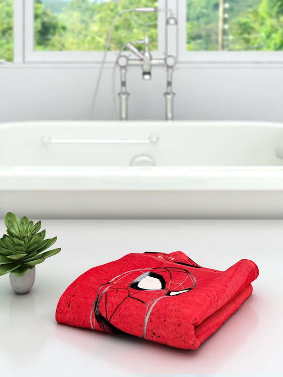 Athom Living Marvel Spiderman Kids Bath Towel 350 GSM 60x120 cm-MAR-06-7-716Q