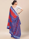 Saree Mall Women's Cotton Red Printed Designer Saree With Blouse Piece-MINAXI3010