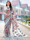 Saree Mall Women's Cotton Off White Printed Designer Saree With Blouse Piece-MINAXI1604