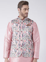 Hangup Men Standard Printed Men's Indian Wear-62APrintedNehru