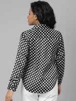 Women Black Polka Dots Shirt-AE-333845-Black