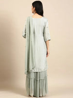 Women's Sea Green Solid Kurta Set-SP-23022-Seagreen