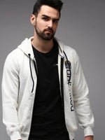 Men White Solid Sweatshirt-OTSS-29-White