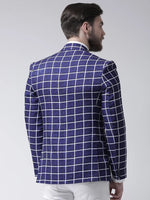 Hangup Men Standard Checkered Men Formalwear-D78CheckBlazer