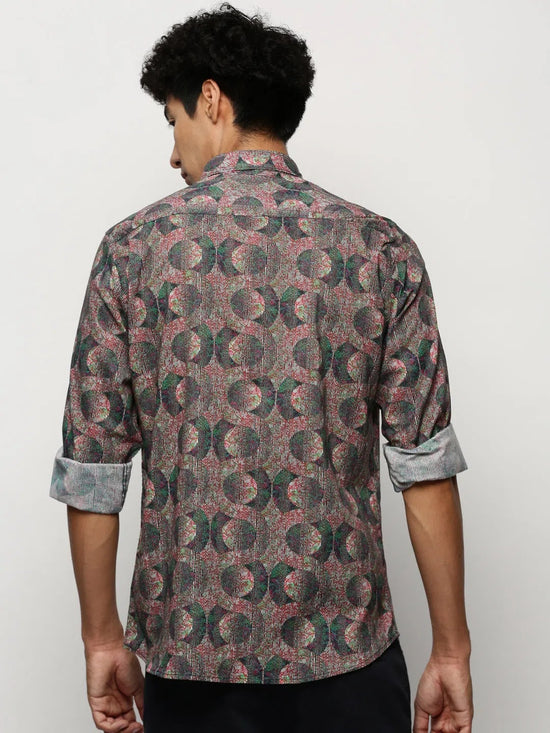 Men Multi Geometrical Shirt-PRISM-M204-1609-Multi