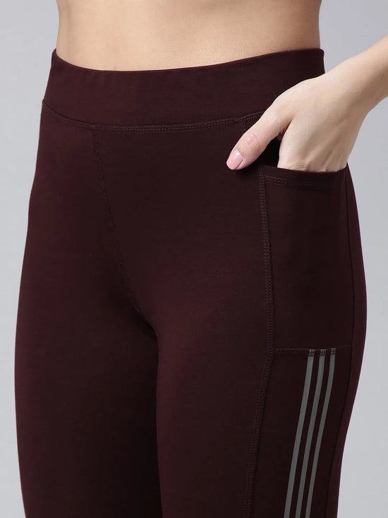 Women Solid Slim Fit Maroon Track Pant-AF-1894-Maroon