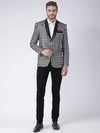 Hangup Men Standard Checkered Men Formalwear-F2_Tux_Blazer