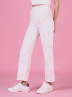 Women's Peach Solid Fit Denim Jeans-GZ-5039-Peach