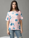 Women's Pink Printed Top-TG-1148-Pink