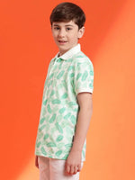 Lil Tomatoes Boys Cotton Polo T-shirt-GBT-S24-1404_LTGREEN_30