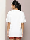 Dillinger White Graphic Oversized T-Shirt-WMNCR495WHT-XS