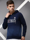 Men Blue Solid Sweatshirt-OD-7036-Navyblue