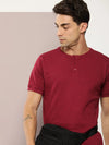 Dillinger Maroon Solid Regular Heney T-shirt